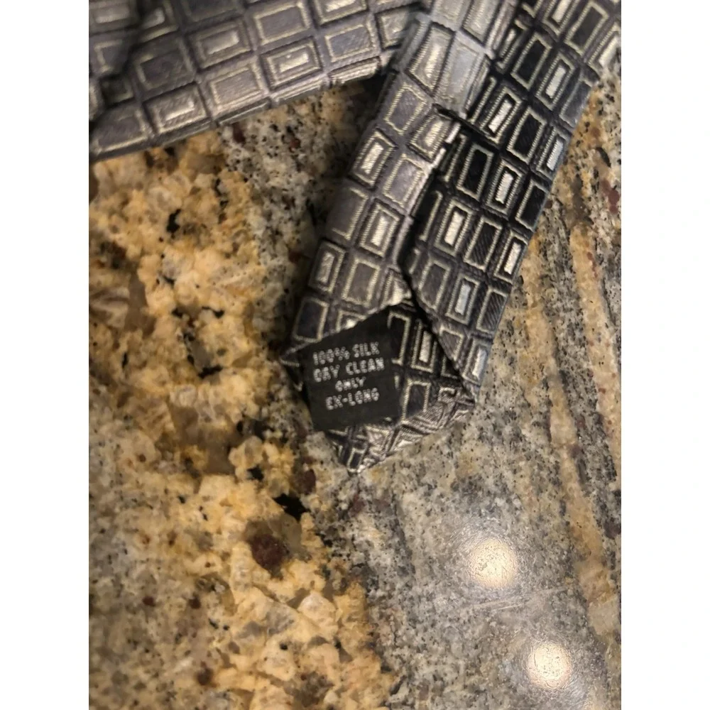 Pronto Uomo Men's 100% Silk Tie Lot of‎ 3 Multiple Patterns Gray Black Paisley